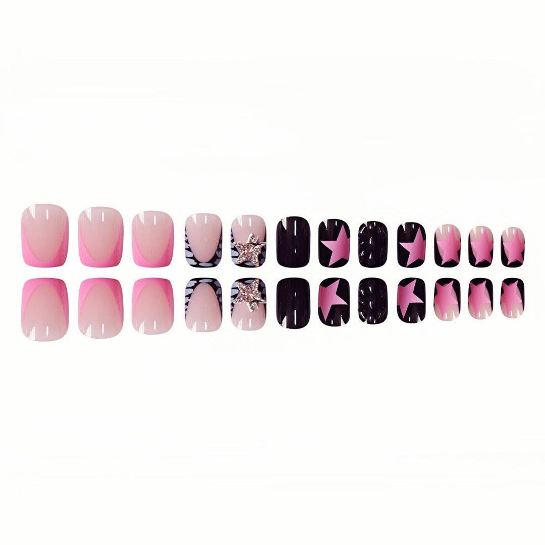 Artistic Star-Embellished Nail Art Extensions Kalsten