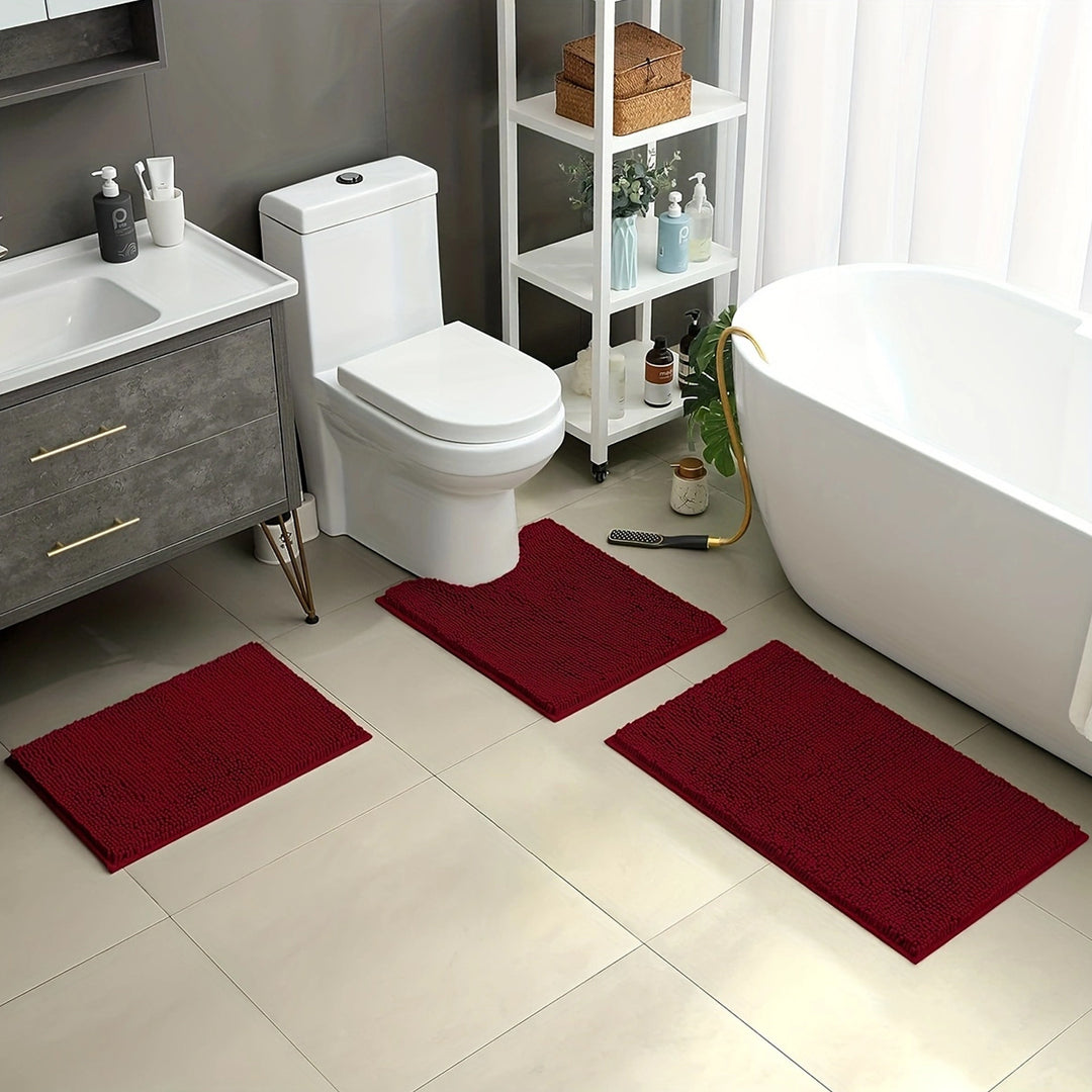 Soft Microfiber Bath Rug Set Kalsten