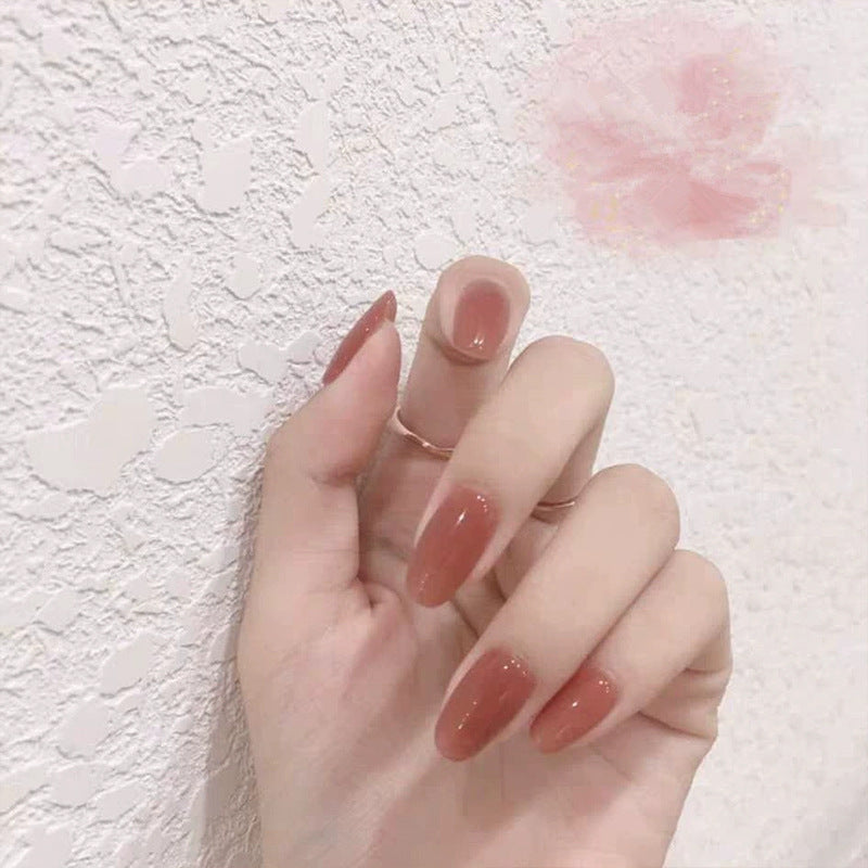 Elegant Glossy Press-On Nails