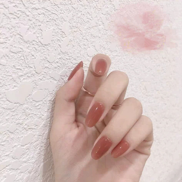 Elegant Glossy Press-On Nails
