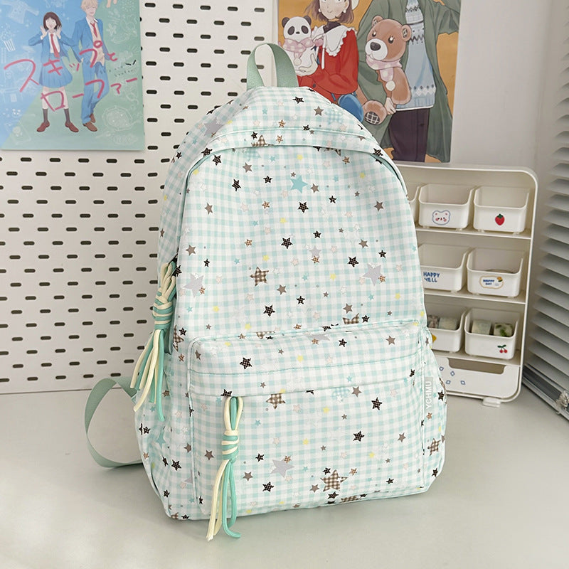 Cute Decorative Star-Embellished Backpack Kalsten
