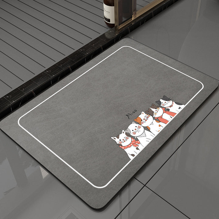 Cat-Themed Decorative Entry Mat Kalsten