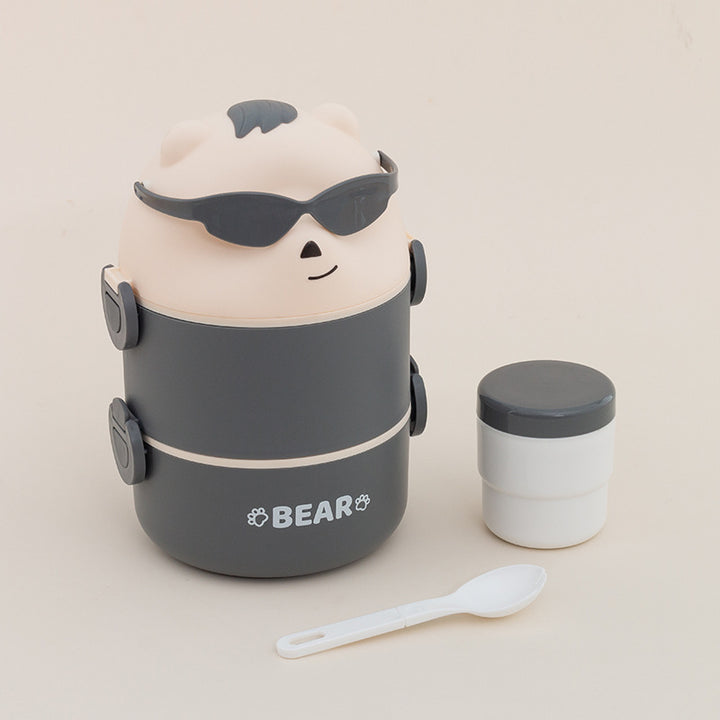 Cute Bear-Themed Portable Snack Container