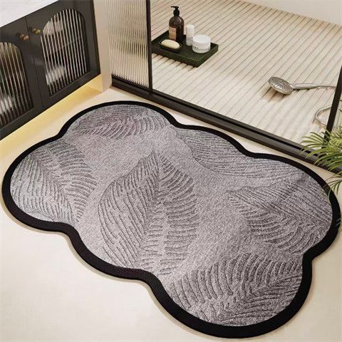 Decorative Herringbone Bath Mat