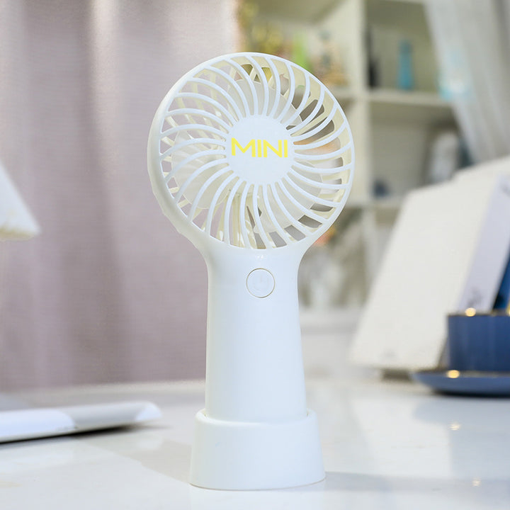 Ladies portable hand fan with ergonomic design and USB charging function Kalsten