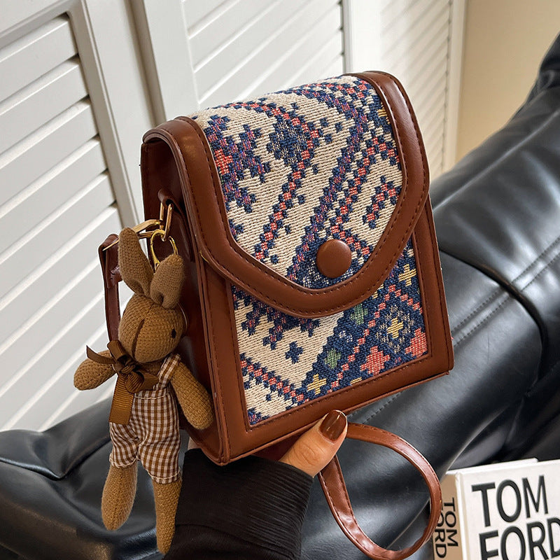 Artisanal Patterned Crossbody Bag