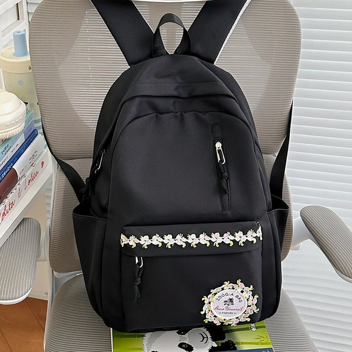 Embroidered Floral Backpack Kalsten