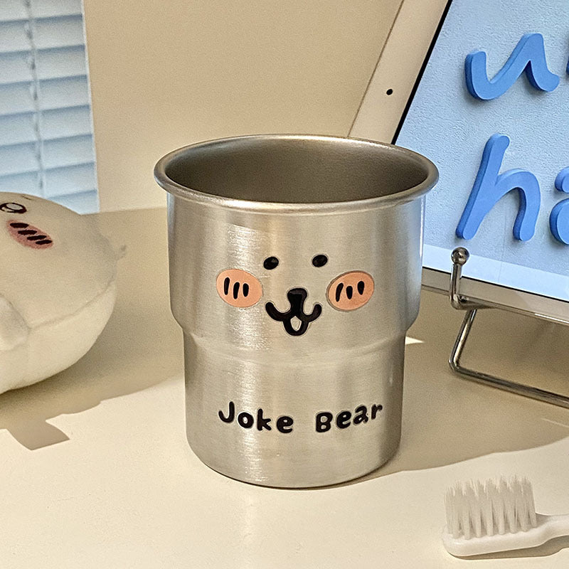 Noble stainless steel cup with cute bear motif Kalsten