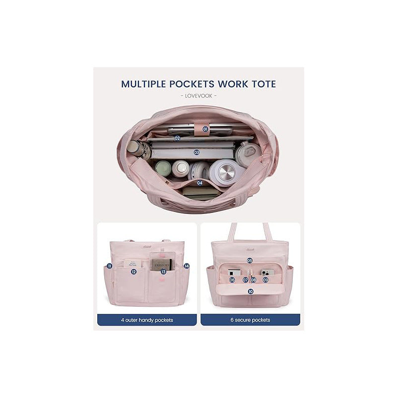 Multifunctional shoulder bag with numerous compartments Kalsten