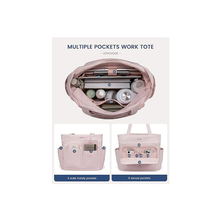 Multifunctional shoulder bag with numerous compartments Kalsten