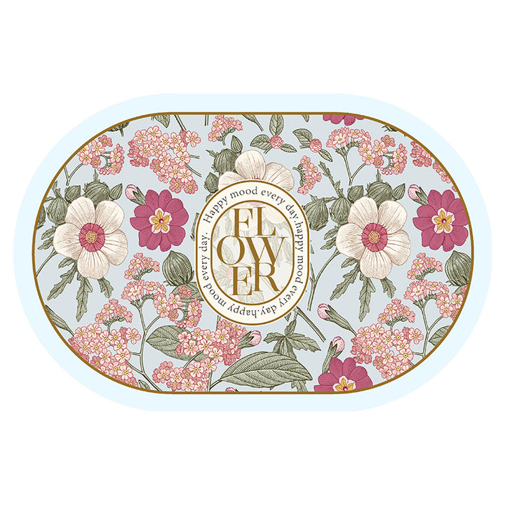Floral Patterned Decorative Area Mat