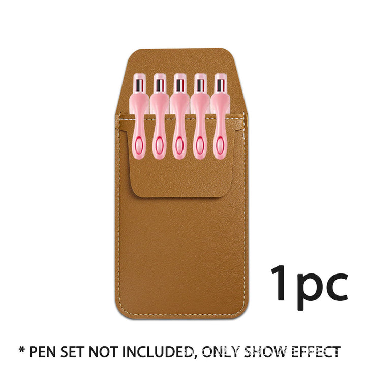 Stylish Leather Pencil Case Holder
