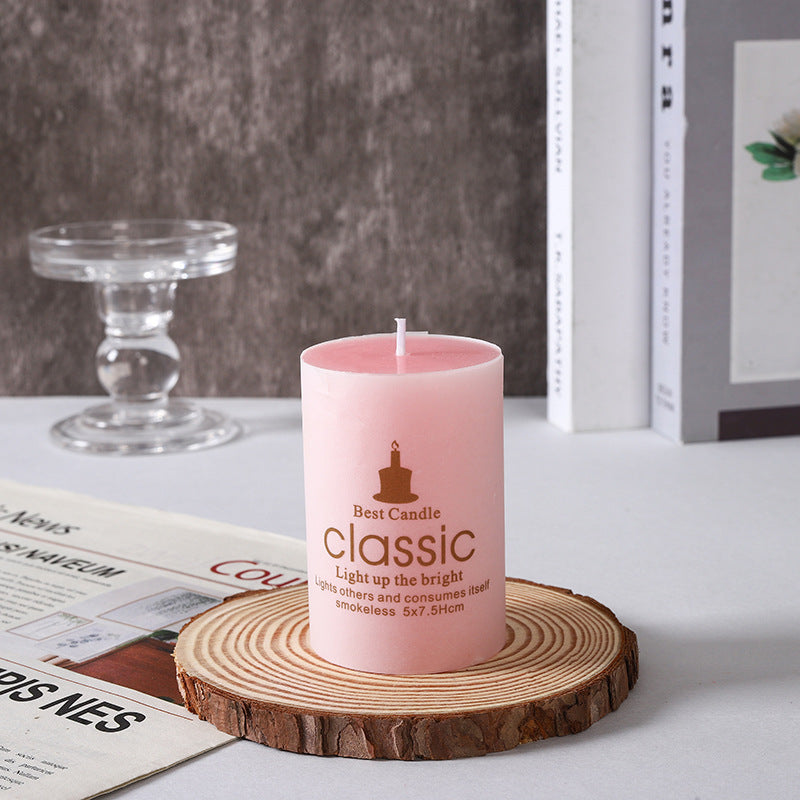 Scented Decorative Pillar Candle Set with Mixed Heights and Clean-Burn Wax
