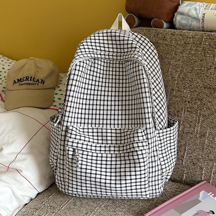 Textured Patterned Casual Backpack Kalsten