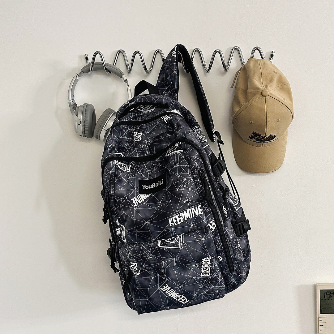 Trendy Patterned Backpack Kalsten