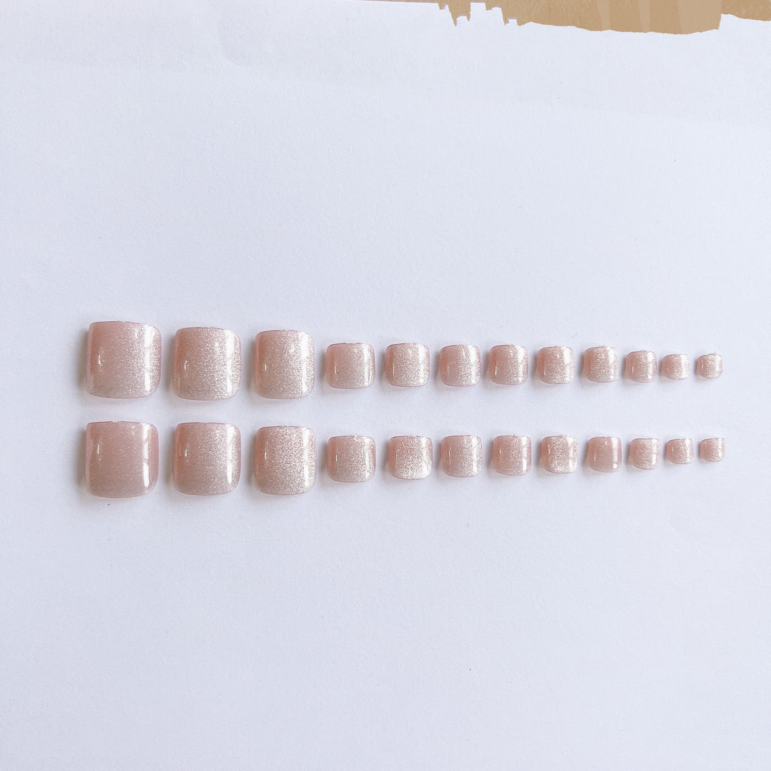 Artificial nails with glossy accents Kalsten
