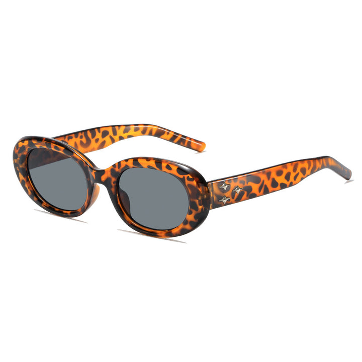 Retro Oval Frame Sunglasses Kalsten