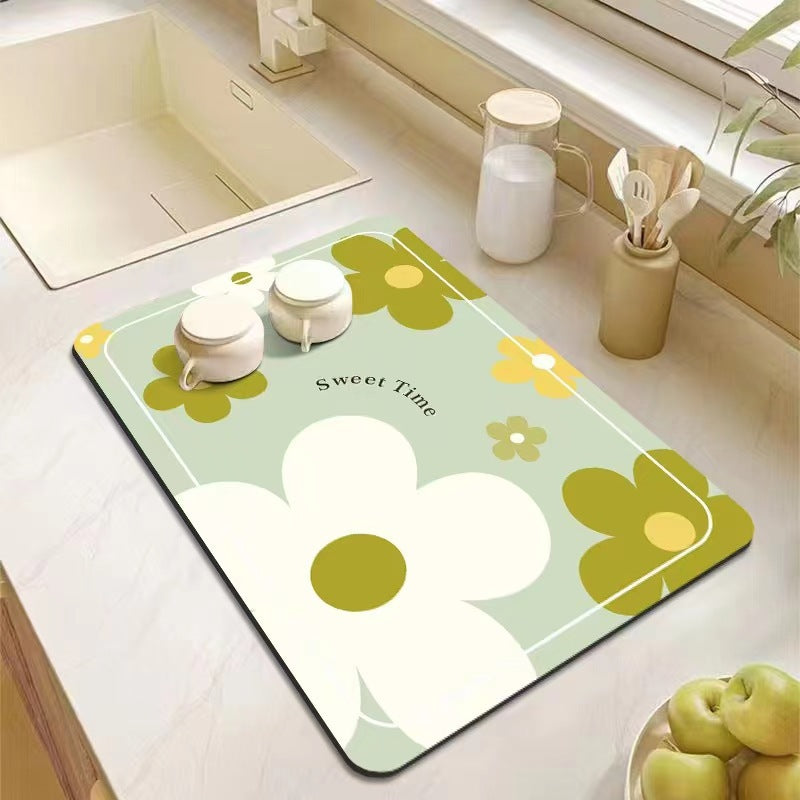 Floral Patterns Kitchen Mat Kalsten
