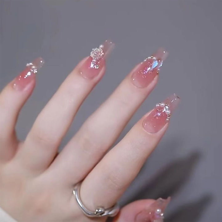 Decorative Transparent Press-On Nail Tips Kalsten