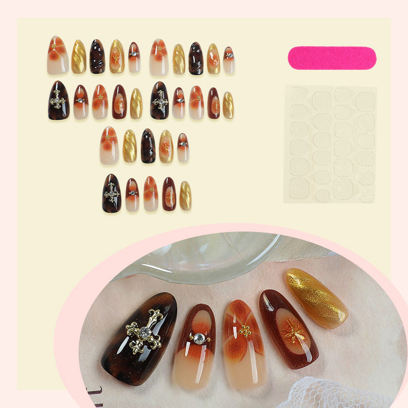 Artistic Decorative Press-On Nail Set kalsten