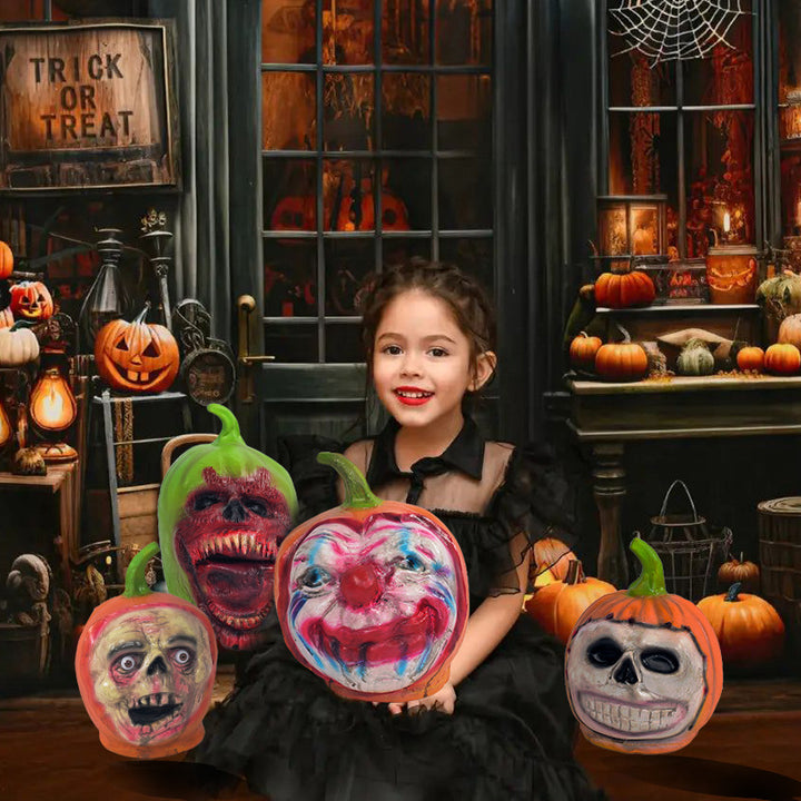 Creepy Pumpkin Skull Decoration Kalsten