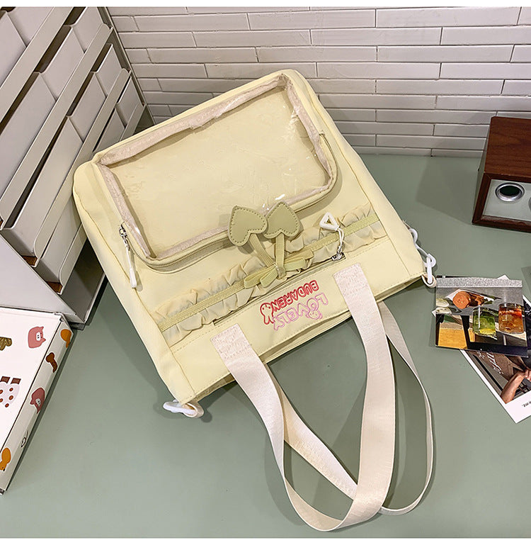 Transparent Front Pocket Casual Backpack Kalsten