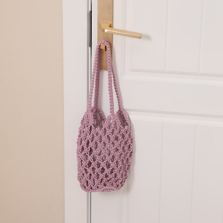 Macrame Tote Bag with Unique Lacing Kalsten