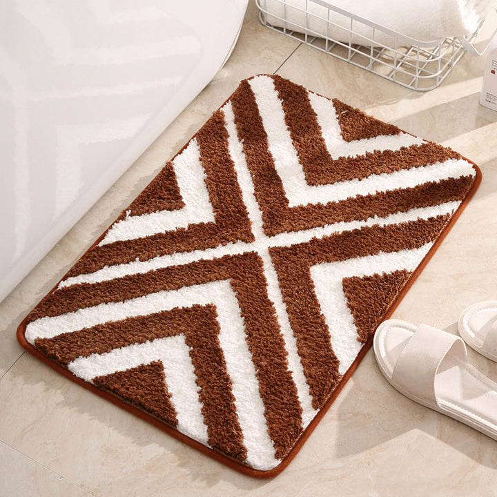 Modern Geometric Bathroom Mat Kalsten