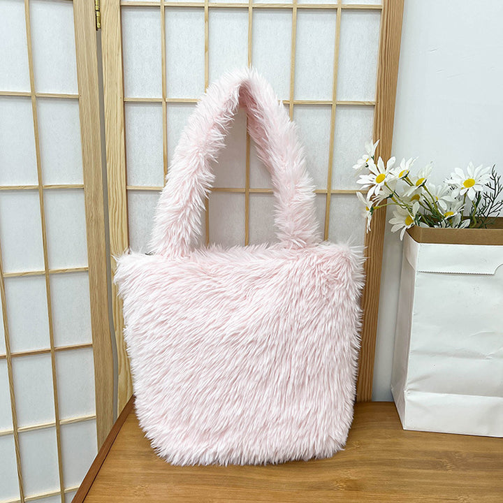 Cozy Faux Fur Tote Bag