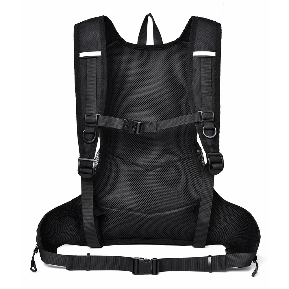 Sporty backpack with breathable mesh inserts and elastic carrying straps Kalsten