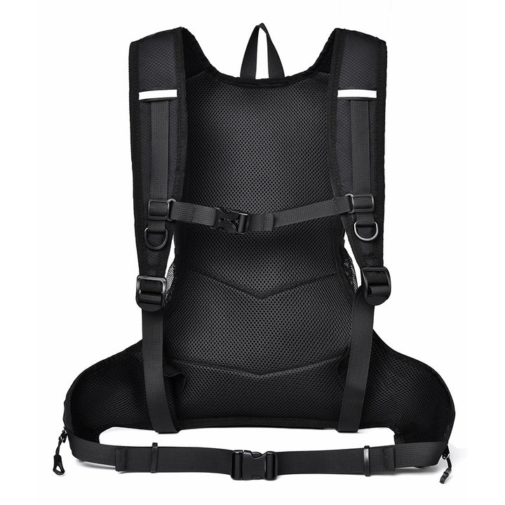 Sporty backpack with breathable mesh inserts and elastic carrying straps Kalsten