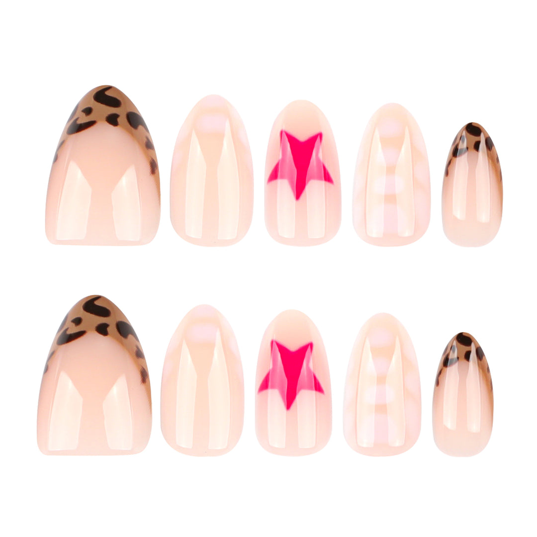 Artful nail art with cute motifs and glitter accents Kalsten