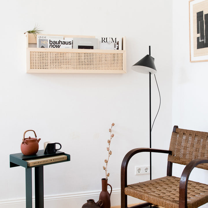 Wall-Mounted Wicker Storage Organizer Kalsten