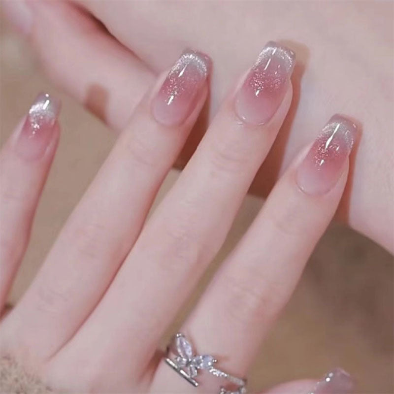 Elegant Press-On Nail Set with Glossy Finish