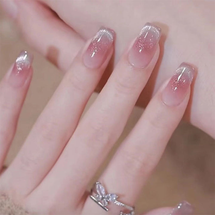 Elegant Press-On Nail Set with Glossy Finish