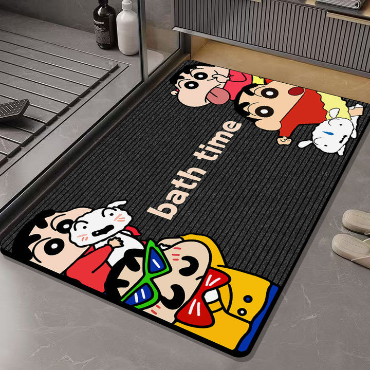 Fun Cartoon Character Bath Mat