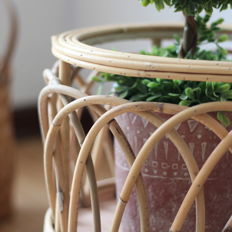 Rattan plant stand with modern design Kalsten