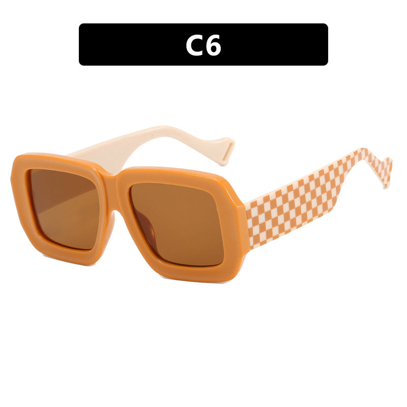 Women's fashionable sunglasses with square design and chic pattern Kalsten