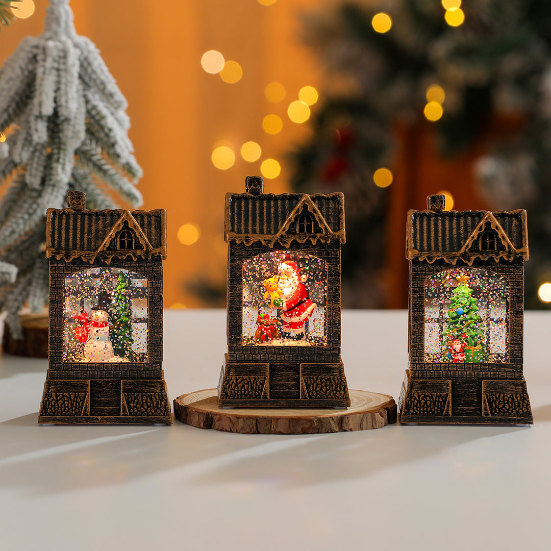Decorative Snow Globe House Ornament Kalsten