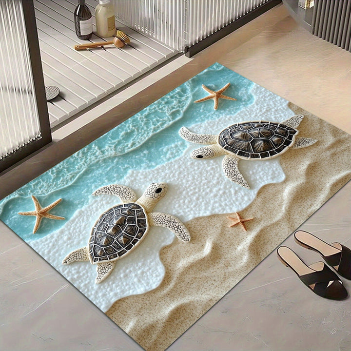 Plush Cartoon Shaped Cat Floor Bath Mat With Non Slip Backing And Memory Foam Padding