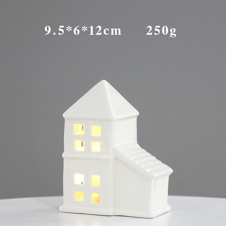 Decorative Ceramic House Lantern Kalsten 1790310210