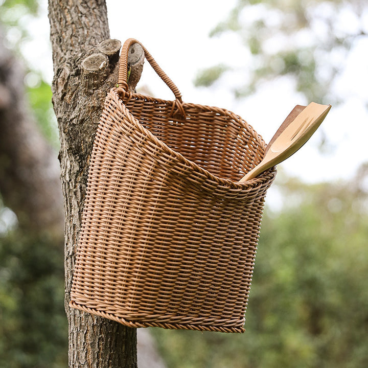 Women's Handwoven Basket with Practical Carry Handle Kalsten
