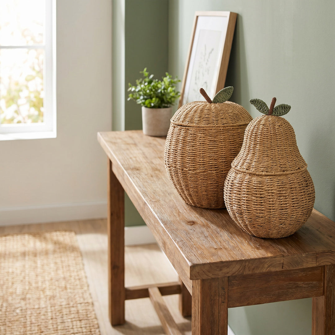 Decorative Woven Fruit-Shaped Storage Basket Kalsten