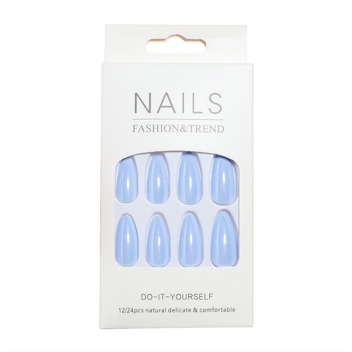 DIY Natural Finish Almond-Shaped Press-On Nails Kalsten