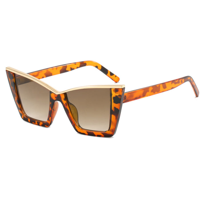 Ladies square sunglasses with golden details Kalsten