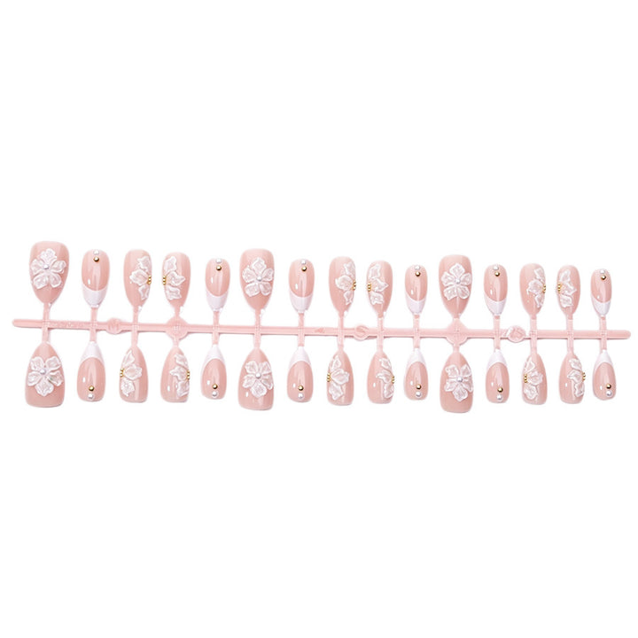 Nail art set with delicate floral patterns and elegant details Kalsten