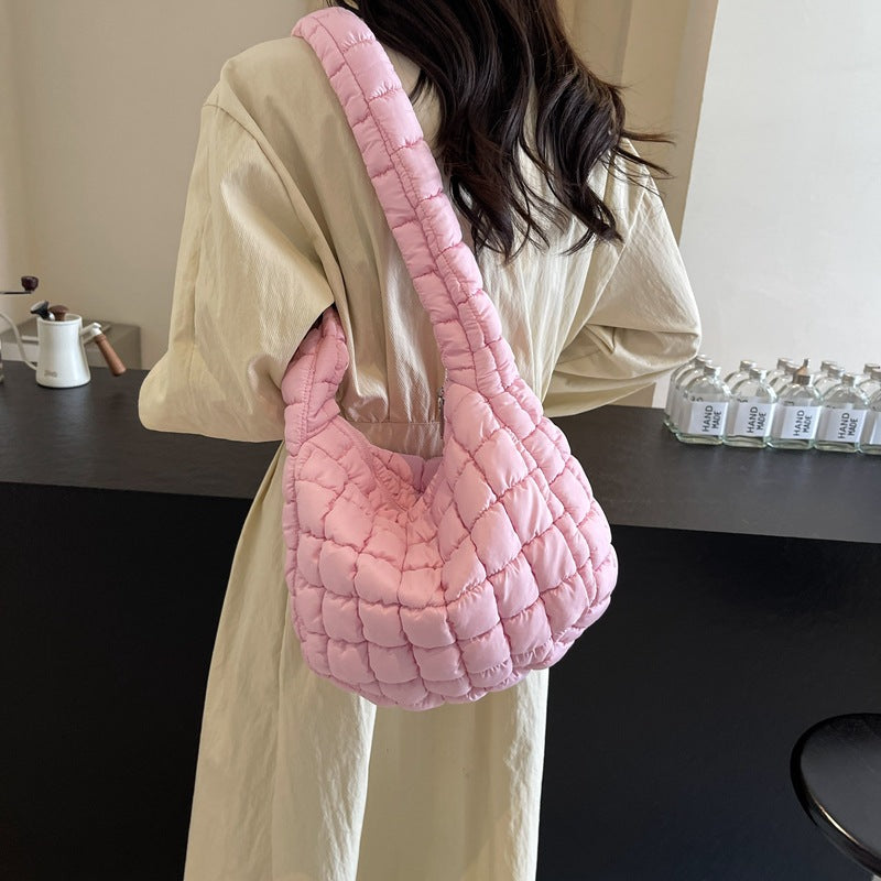 Quilted Puffy Crossbody Bag