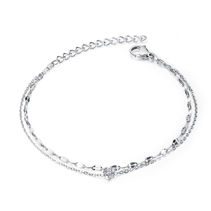 Dazzling Double Strand Anklet Kalsten