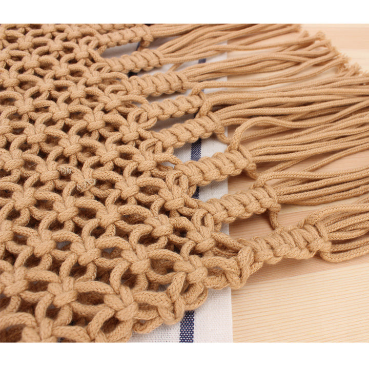 Macramé Crossbody Bag with Fringes Kalsten