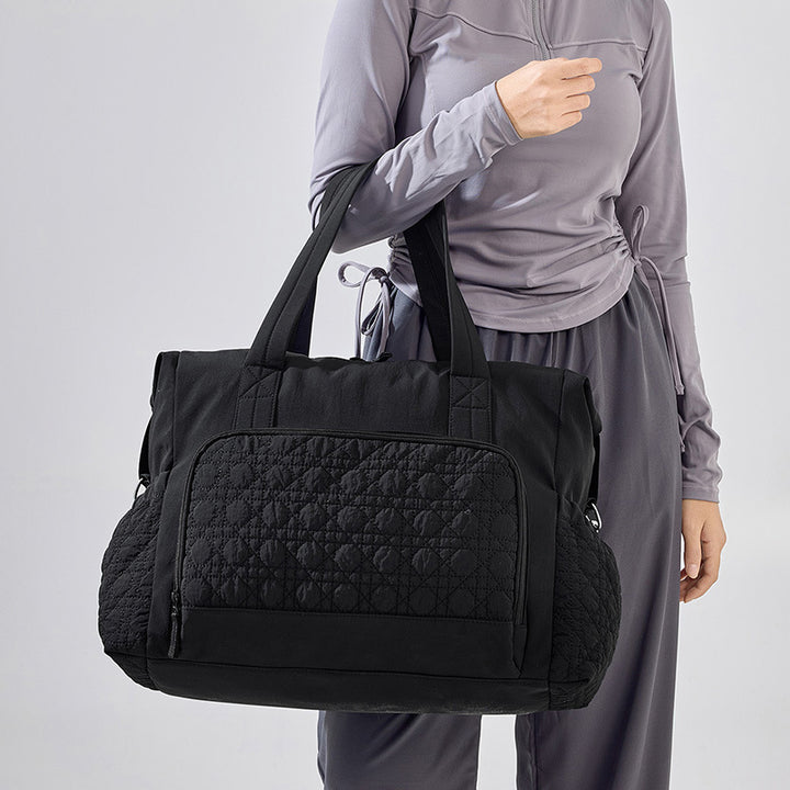 Multifunctional Quilted Gym Tote